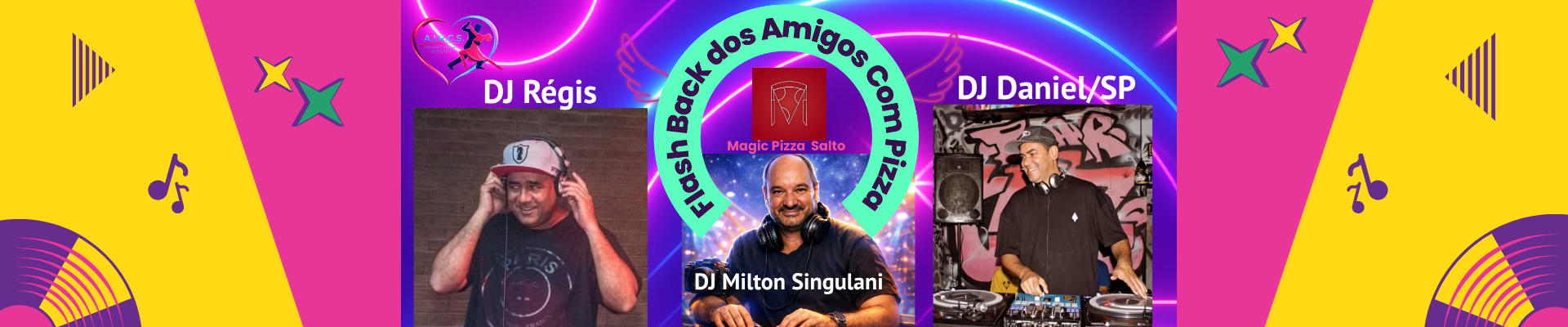 Flashback dos Amigos Com Pizza - Adulto