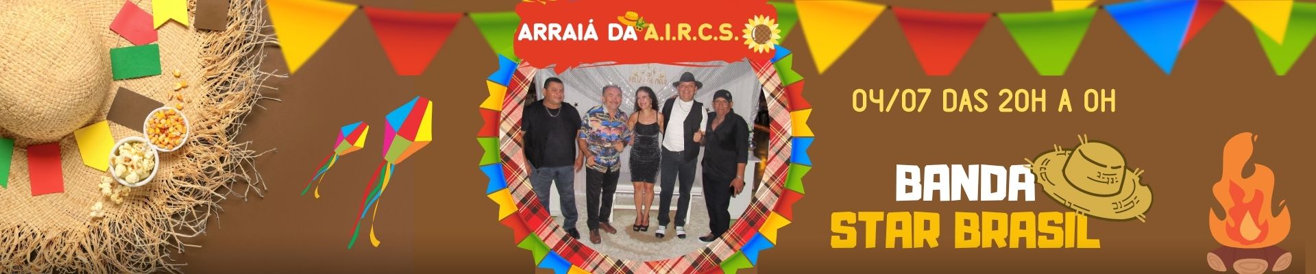 Arraiá da A.I.R.C.S com a Banda Star Brasil
