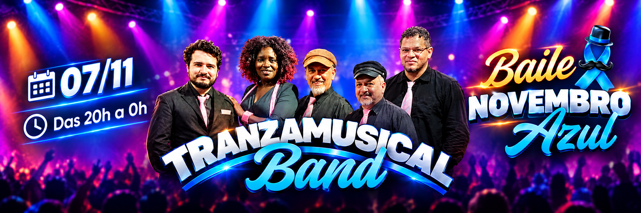 Baile do Novembro Azul com a Tranzamusical Band